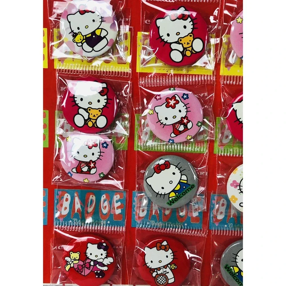 Lot of 10 Hello Kitty Metal Badge Pin Back 1
